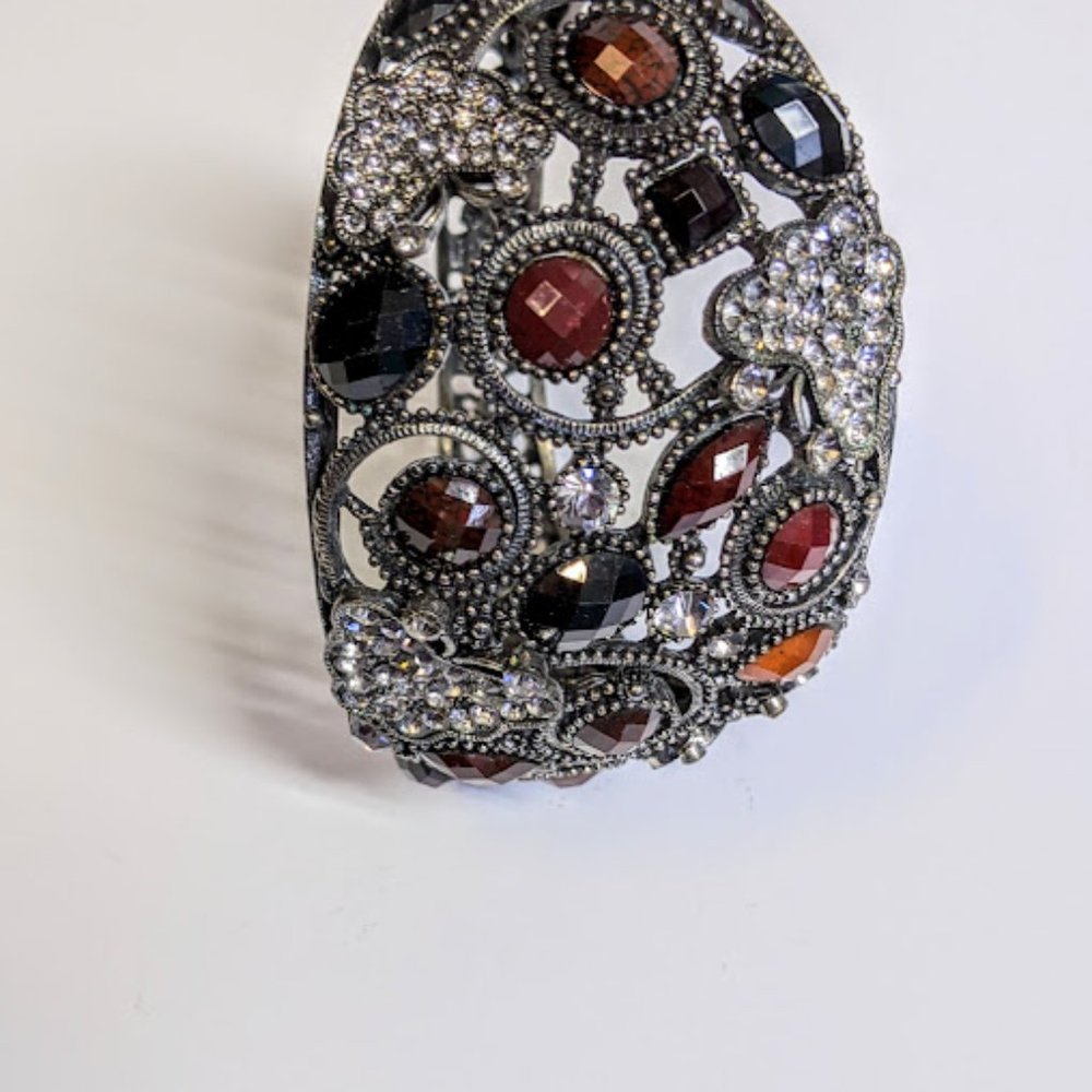 Big Rhinestone Boho Rhinestone Scrolled Bracelet - Picture 2 of 6